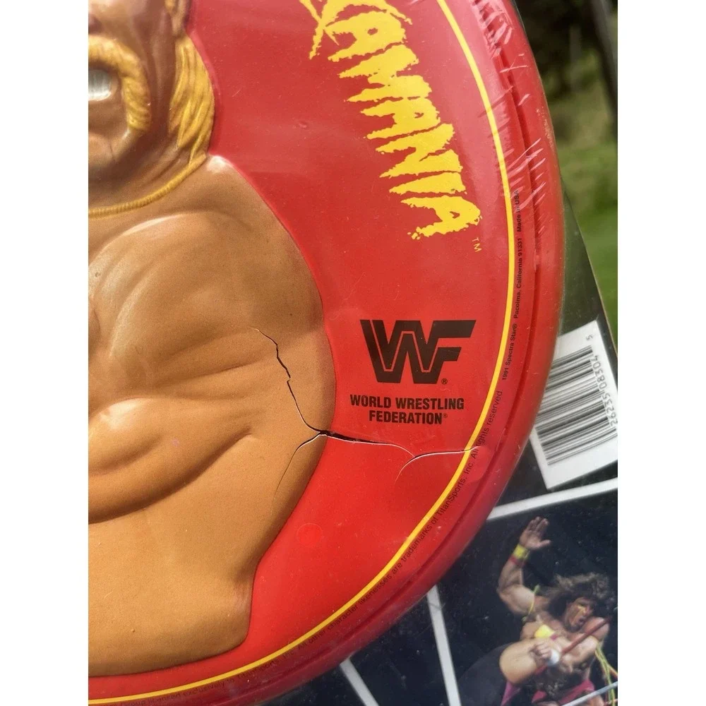 Vtg 1991 WWF Super Stars Radical Flying Disc Frisbee Hulk Holgan Hulkamania New